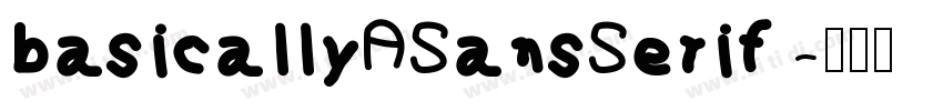 basicallyASansSerif 字体转换